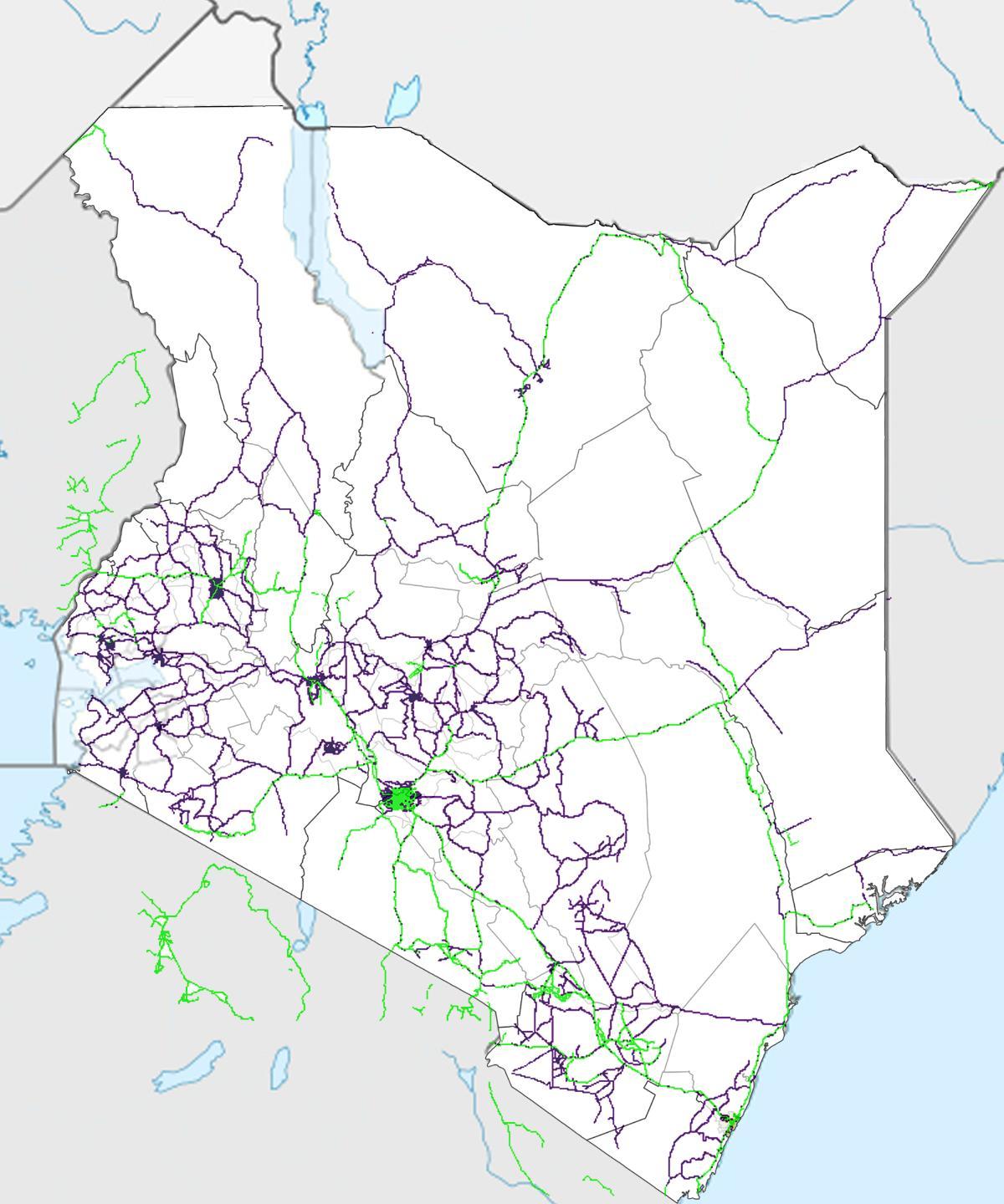 Kenya demiryolları haritası 