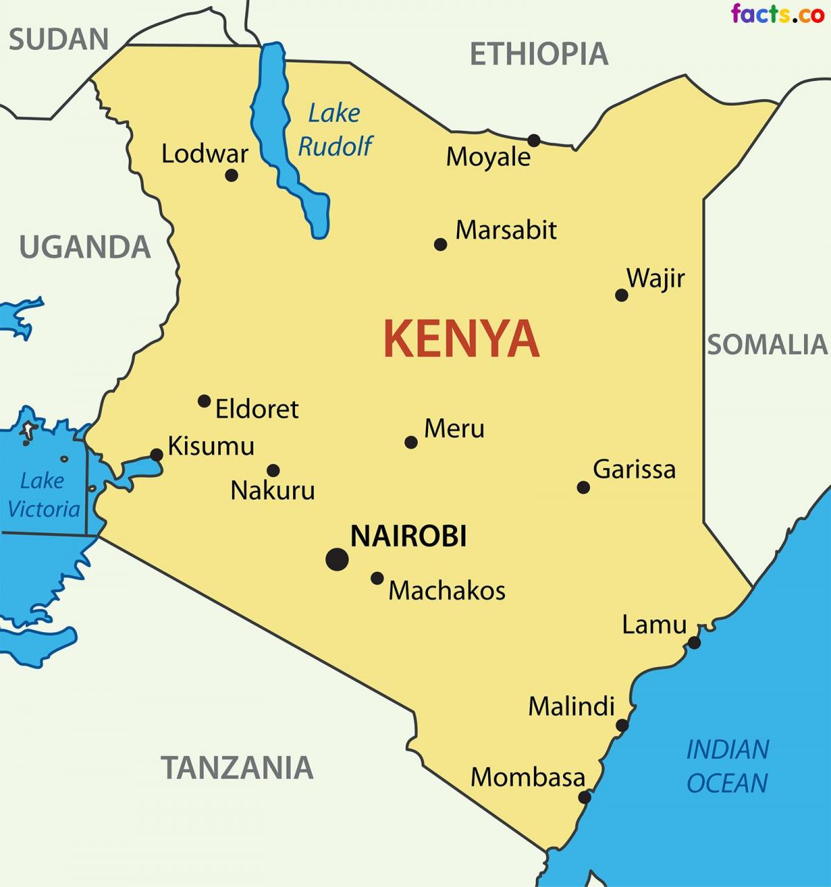 Kenya haritası ülke
