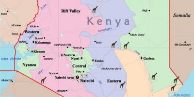 Kenya büyük harita 