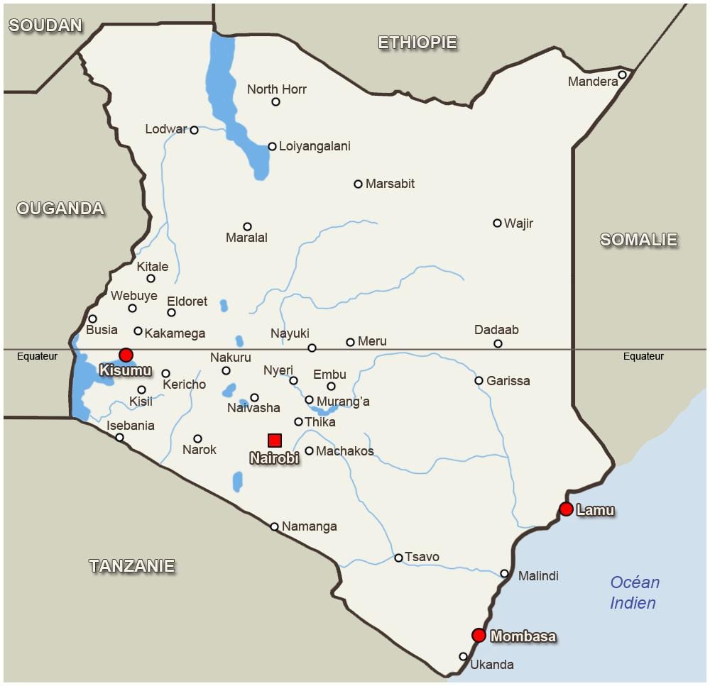 kitale haritası Kenya