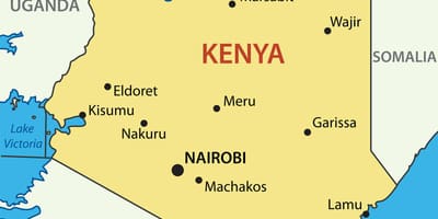 Kenya haritası ülke