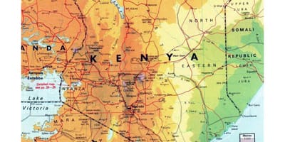 Kenya coğrafi harita