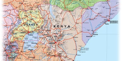 Kenya haritası highlands